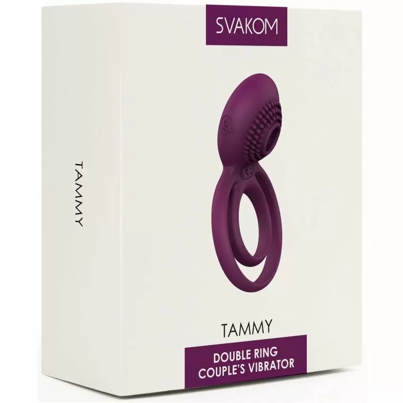 Двойное эрекционное виброкольцо Tammy Violet