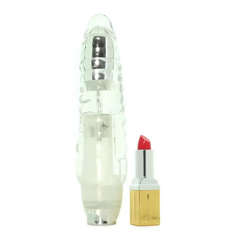 Светящийся вибромассажер Lucidity Aurora – прозрачный