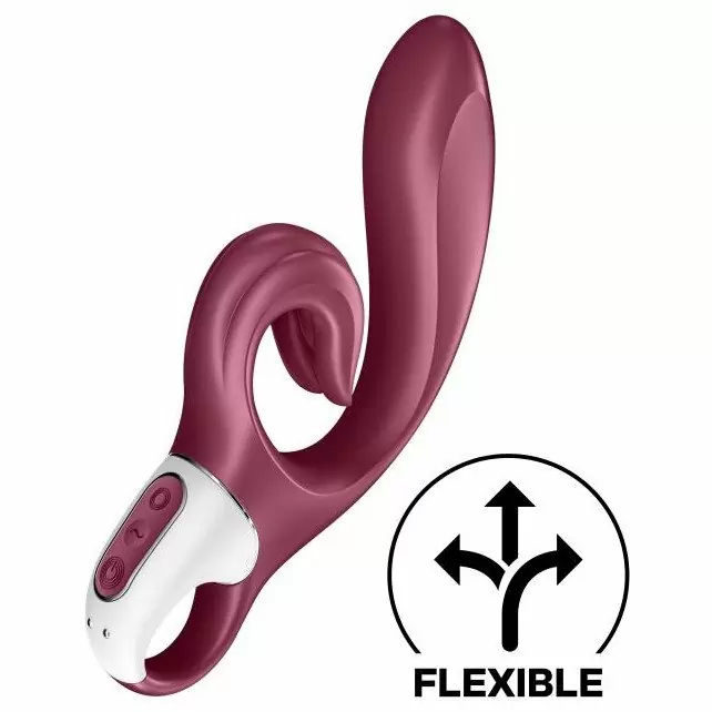 Изогнутый вибратор-кролик Satisfyer Love me, с двумя моторами, 12 режимов, бордовый