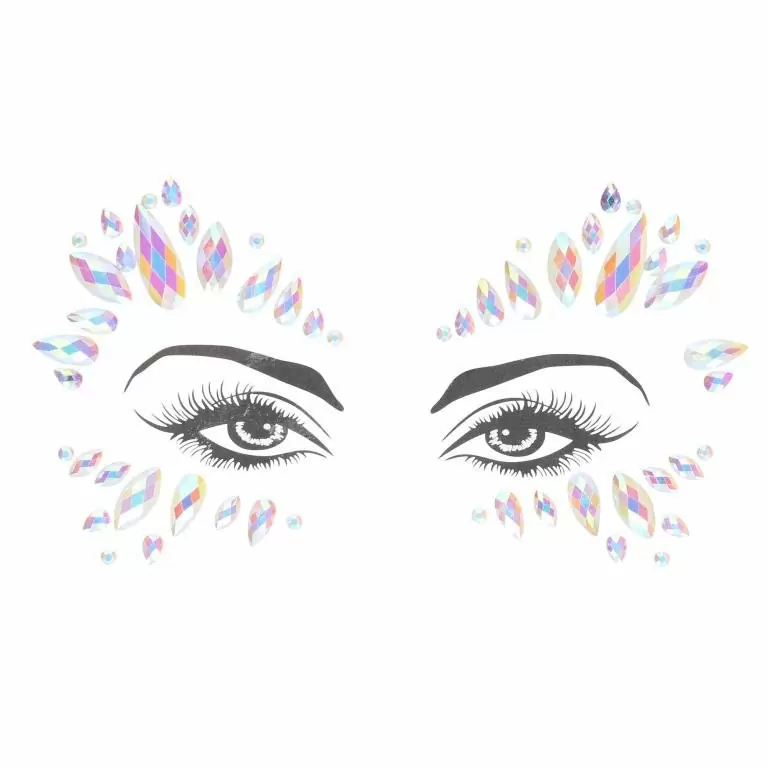 Декоративное украшение (камни) Body Jewelry Stickers— для лица, светится в темноте