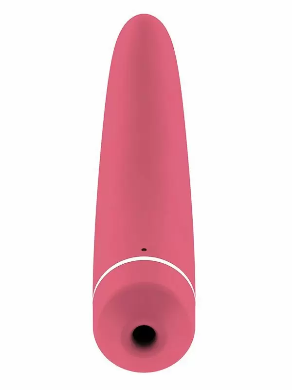 Двустронний стимулятор с вибрацией и всасыванием Hiky – розовый