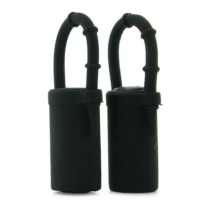 Зажимы на соски Vibrating Silicone Nipple Teazers с вибрацией – черные	