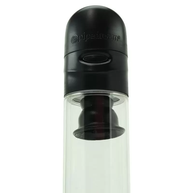 Вакуумная помпа Ultimate Head Job Vibrating Penis Pump с вибрацией - прозрачная