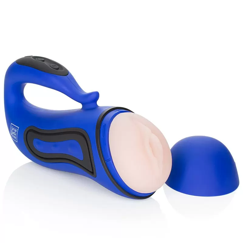 Мастурбатор вагина Alpha Stroker 2 с вибрацией – голубой	