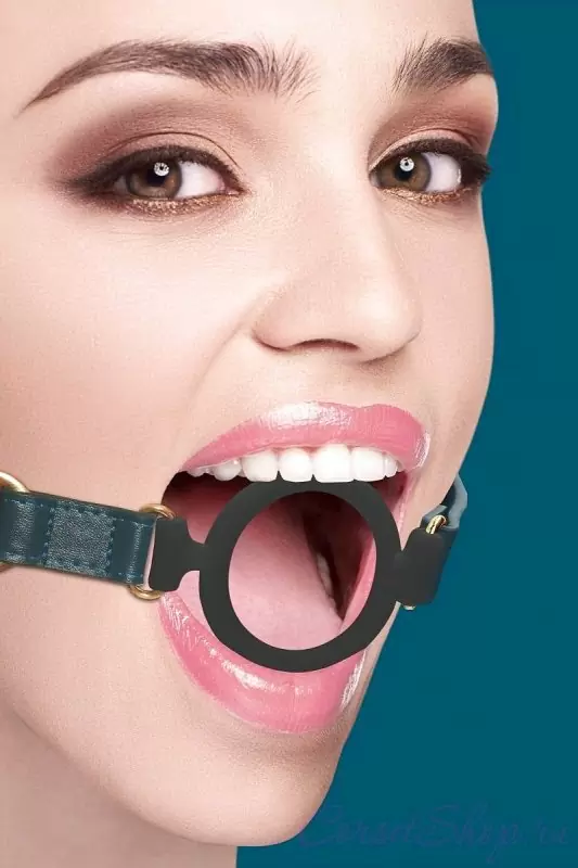 Кляп с креплением Ouch Ouch! - Silicone Ring Gag - Green