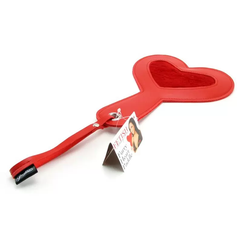 Шлепалка в форме сердца Furry Heart Paddle