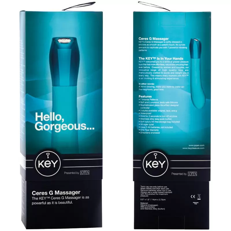 Водонепроницаемый вибратор точки G Ceres G Spot - Blue