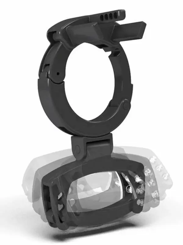 Петля для пояса верности Mystim для Pubic Enemy, с фиксацией мошонки, черная