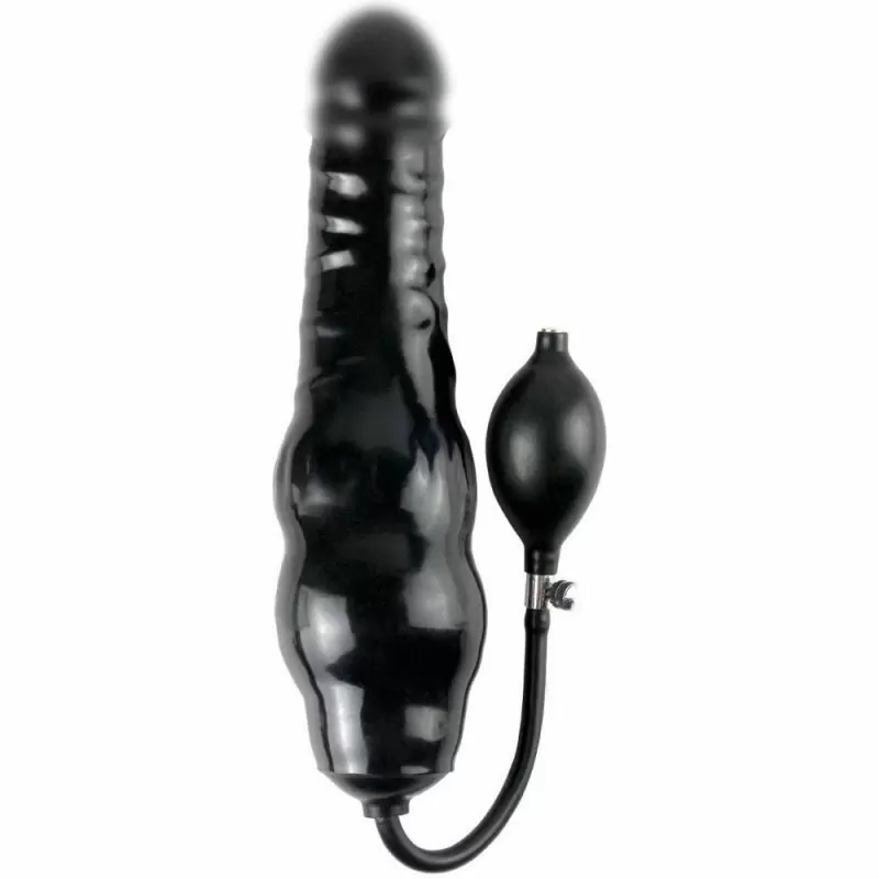 Увеличивающийся в размере фаллоимитатор Inflatable Ass Blaster - черный