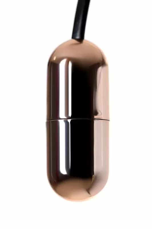 Черно-золотой тренажер Кегеля Waname D-Splash Eclipse. 11 см, силикон