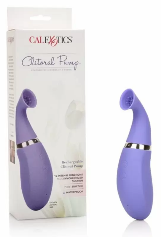 Клиторальный вибратор с функцией лёгкого всасывания Calexotics Intimate Pump Rechargeable Clitoral Pump – сиреневый