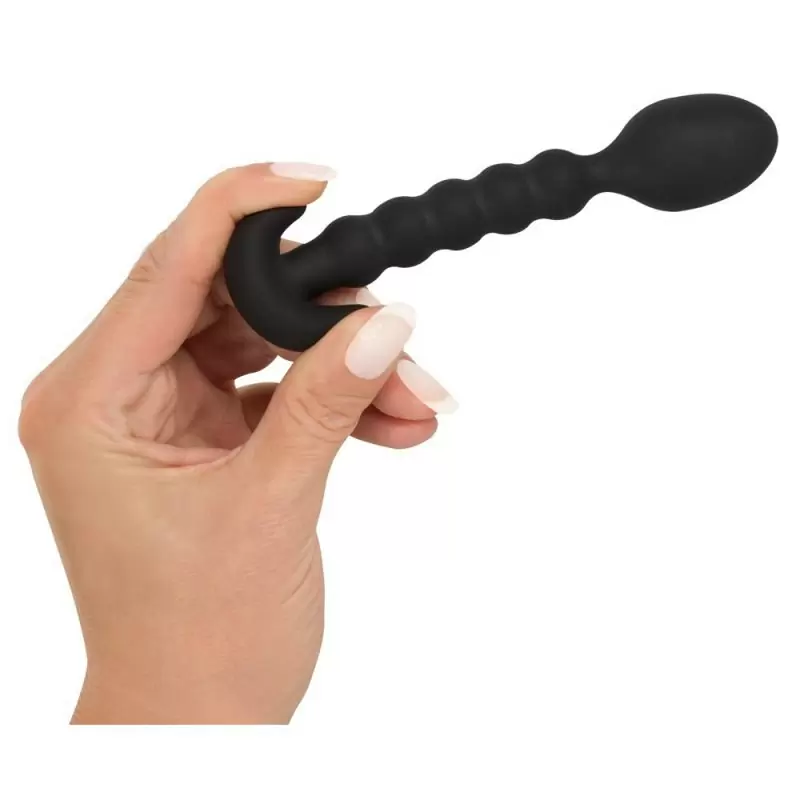 Маленький анальный стимулятор Black Velvets – черный