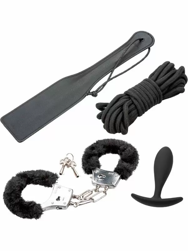 Многофункциональный БДСМ-набор California Exotic Novelties Pleasure Kits Explorer Collection, 4 предмета, с анальной пробкой