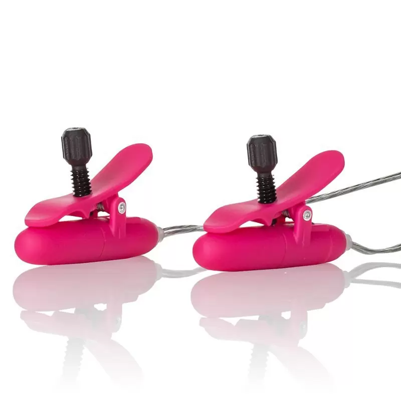Вибрирующие зажимы на соски Heated Nipple Teasers нагревающиеся – розовый