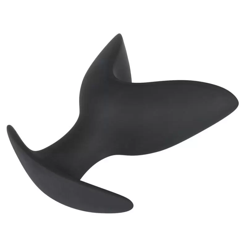 Раскрывающаяся анальная пробка Black Velvets – черный
