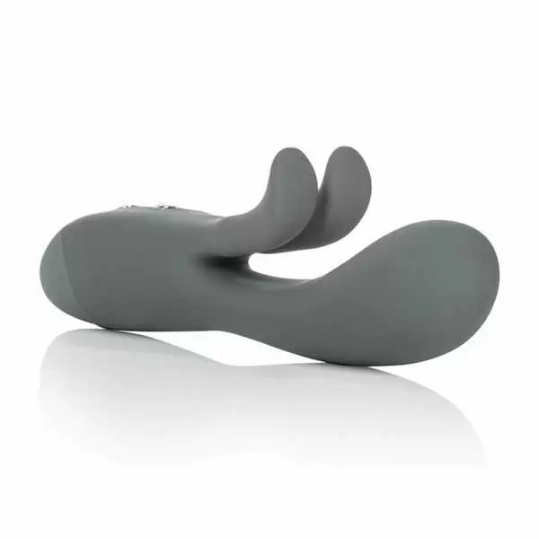 Вибромассажер Embrace Sweetheart Wand со стимуляцией клитора (Серый)