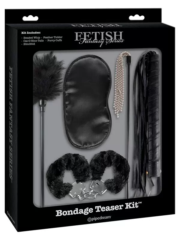 Дерзкий подарочный набор к 8 Марта для ценителей бондажа. Bondage Teaser Kit - черный