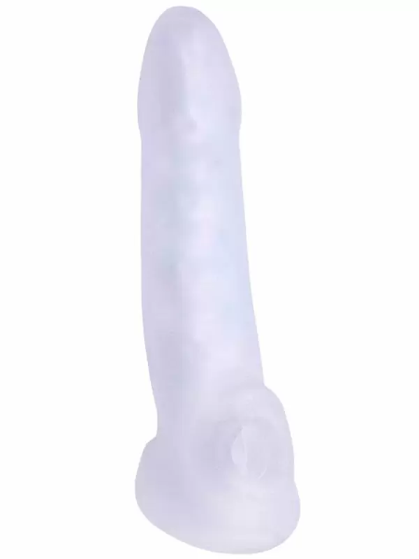 Стимулирующая насадка-удлинитель Doc Johnson MERCI, с подхватом мошонки, Ultraskyn, 15,2 см