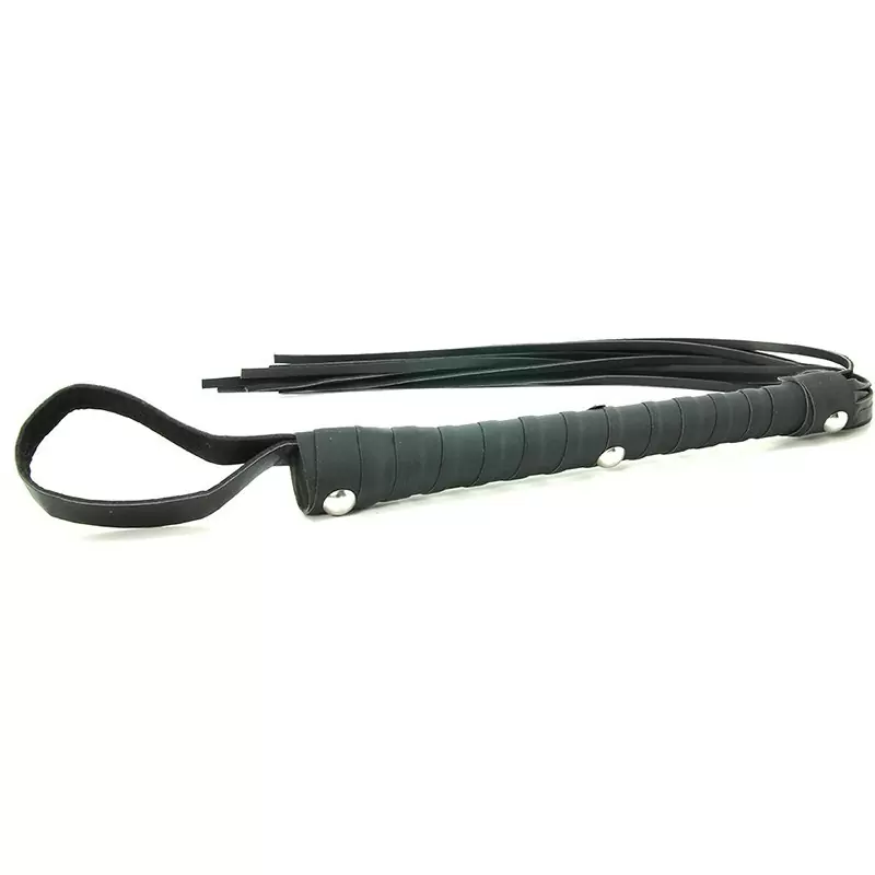 Плеть Deluxe Cat O'Nine девятихвостая – черная