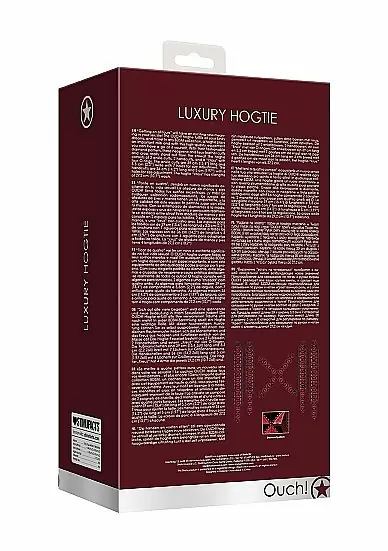 Крестообразный фиксатор с наручниками и наножниками Luxury Hogtie цвет бордовый