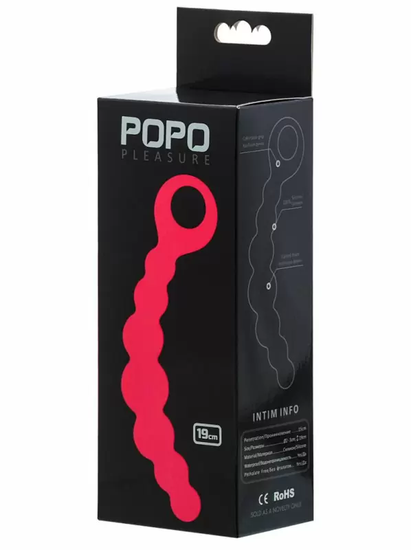 Изогнутый анальный стимулятор TOYFA POPO Pleasure – розовый