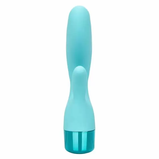 Компактный вибратор-кролик Eden Lover, 10,3 см, 10 режимов, силикон, голубой