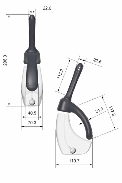 Душ для интимной гигиены Iceberg с вибрацией и автоматической подачей воды, Amovibe