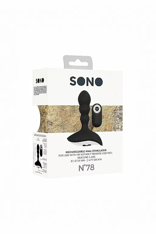 Массажер простаты с пультом управления No. 78 Rechargeable Anal Stimulator