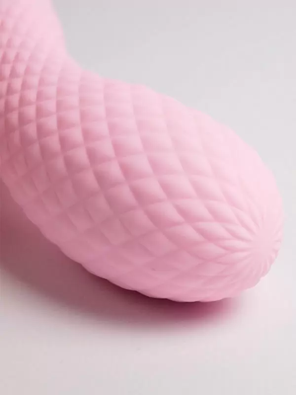 Изогнутый вибратор Youvic, 18 см, 10 режимов, со стеклянным шаром, розовый