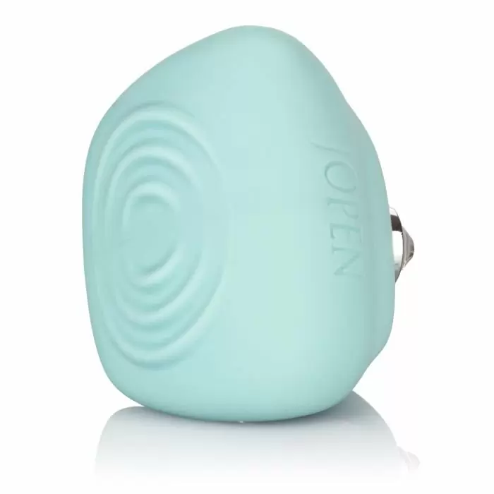 Элегантный вибромассажёр-кольцо Calexotics Pave Liz - голубой