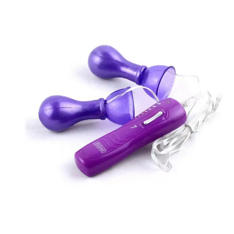 Вакуумные помпы Vibro Nipple Pump для сосков с вибрацией – фиолетовый