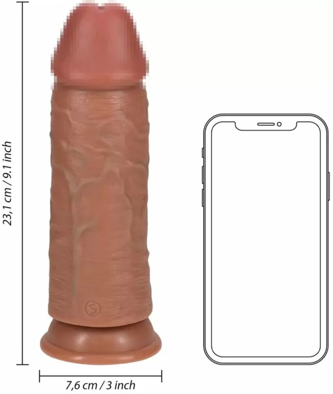 Реалистичный фаллоимитатор Shots Toys Extra Thick Straight without Balls