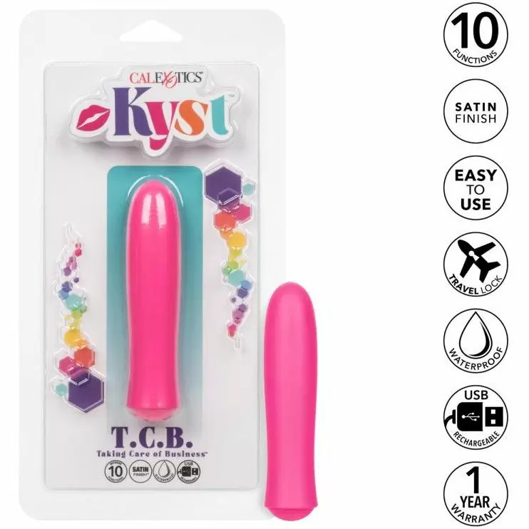 Миниатюрный перезаряжаемый вибромассажер Kyst T.C.B. Taking Care of Business