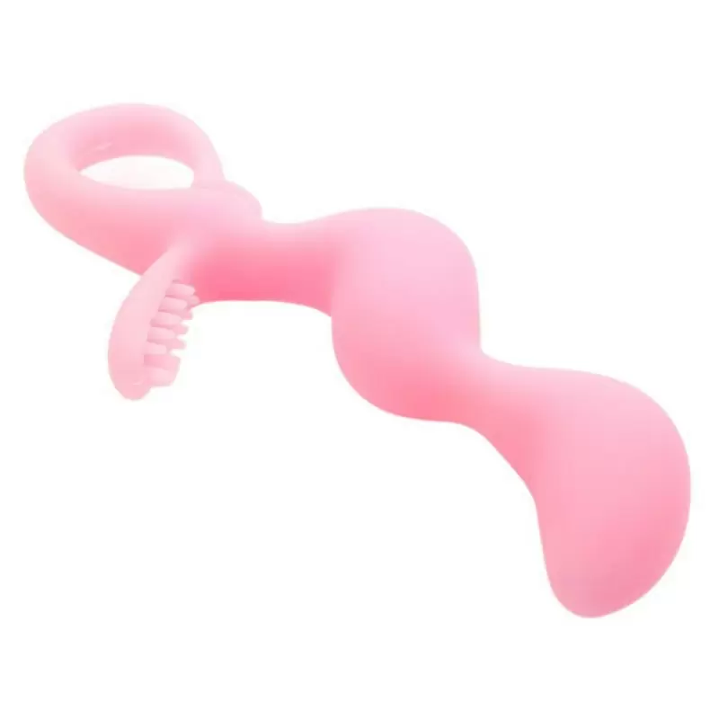 Анальный стимулятор зигзаг Fabulous Lover со щеточкой – розовый