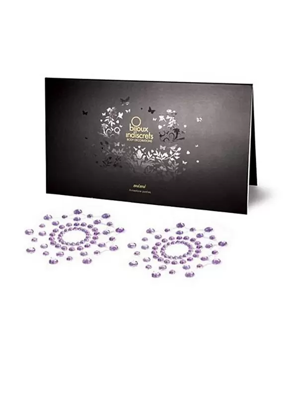 Украшение на грудь Mimi Classic в форме снежинки – фиолетовый