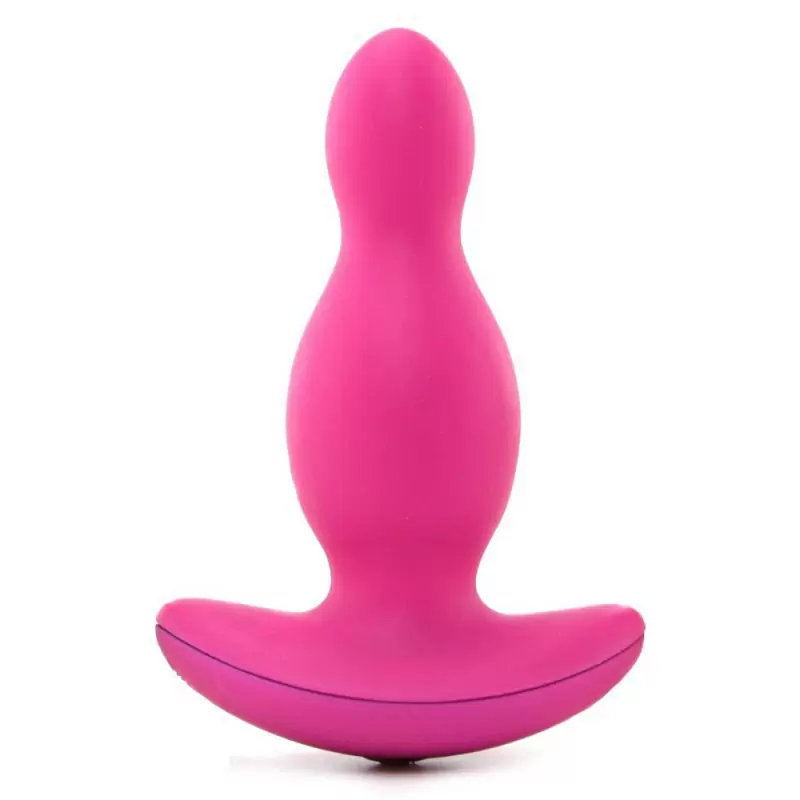 Анальная пробка с вибрацией Silicone 10 Function Risque – розовый