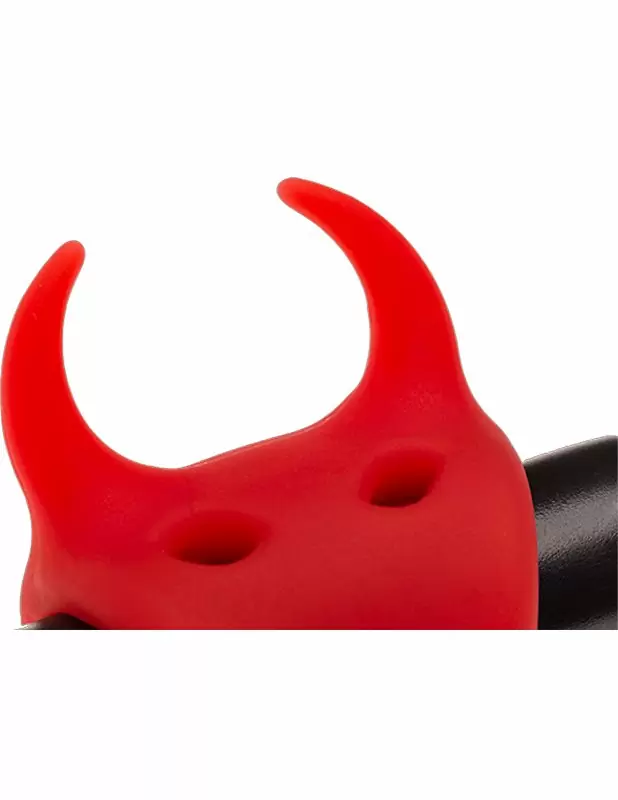 Необычное эрекционное виброкольцо Adrien Lastic Devol Cockring Маленький Демон, 10,8 см, диаметр 4,2 см, силикон, красный