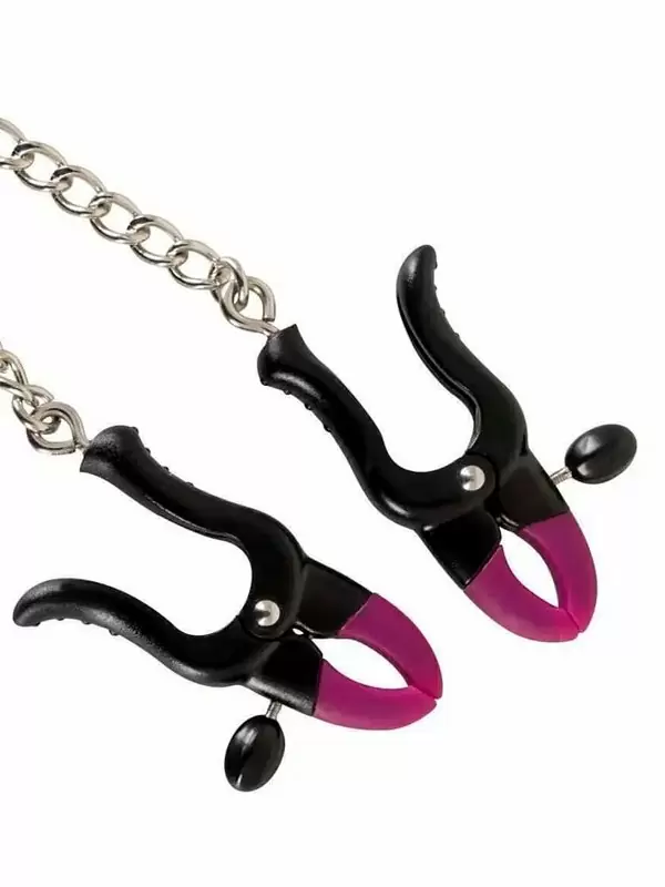 Элегантные зажимы на соски Orion Silicone Nipple Clamps, силикон, 52 см, черный