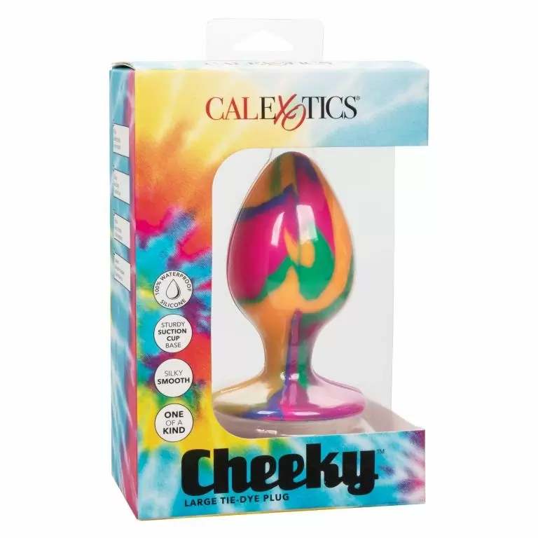 Анальная пробка L из силикона Cheeky Large Tie-Dye Plug
