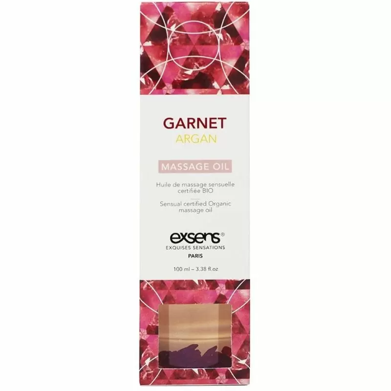 Органическое массажное масло с камнями GARNET ARGAN (Аргана)
