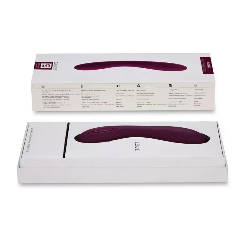 Вибромассажер Leslie с функцией подогрева, интеллектуальный режим – фиолетовый	