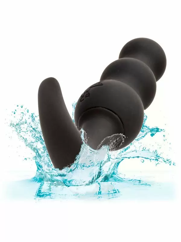 Анальная виброёлочка California Exotic Novelties Boundless Vibrating Beaded Plug, для ношения, 10 режимов, силикон