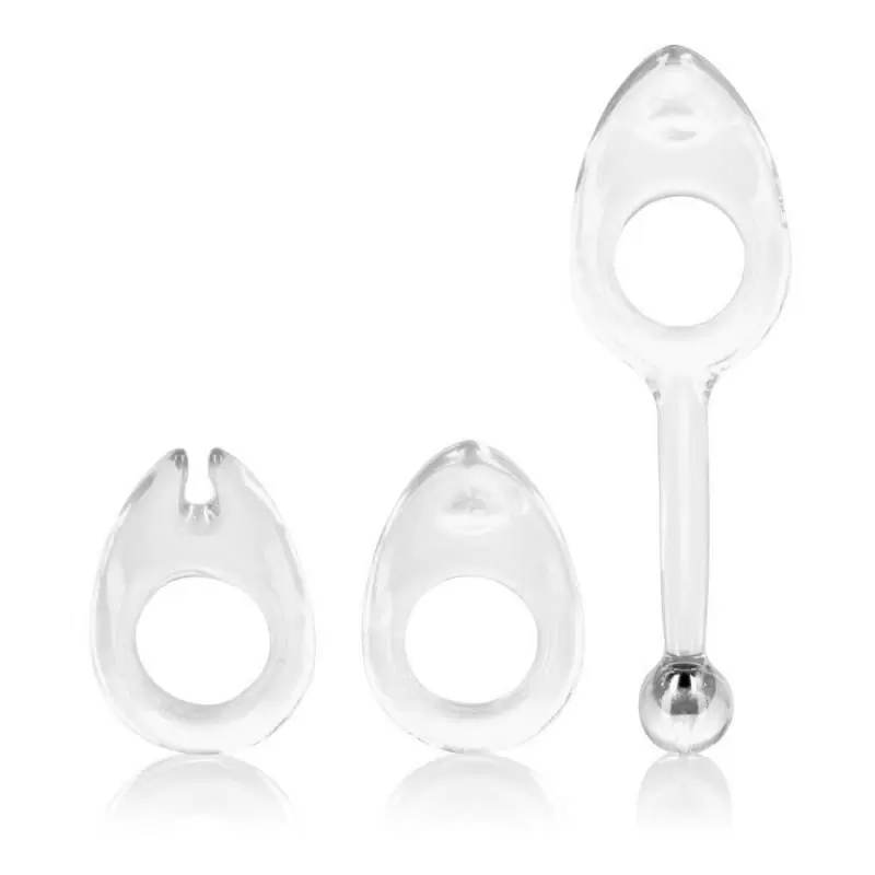 Набор эрекционных колец Shane's World Class Rings – прозрачный