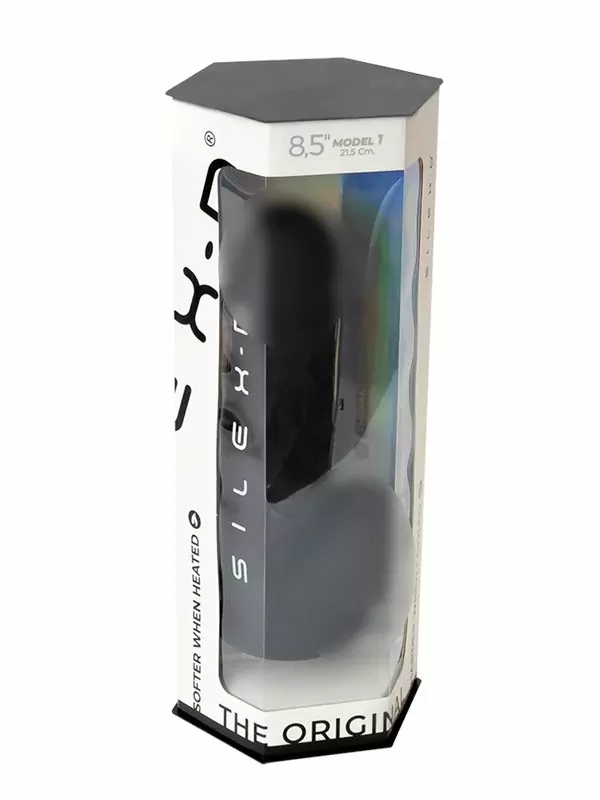 Реалистичный фаллоимитатор SILEXD Model 4, 21,5 см, силикон, черный