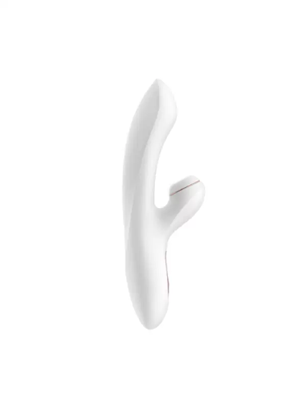Элегантный вибратор-кролик Satisfyer Pro G-Spot Rabbit с вакуумно-волновым стимулятором клитора, 22,5 см, белый с золотом