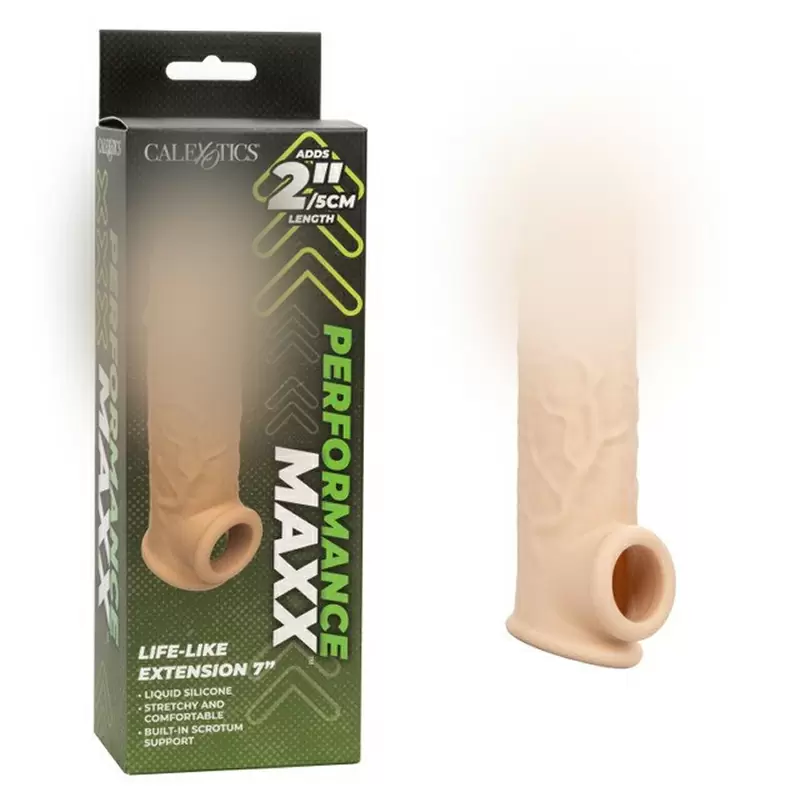 Увеличивающая насадка Performance Maxx Life-Like Extension, 18,5 см, силикон, телесный