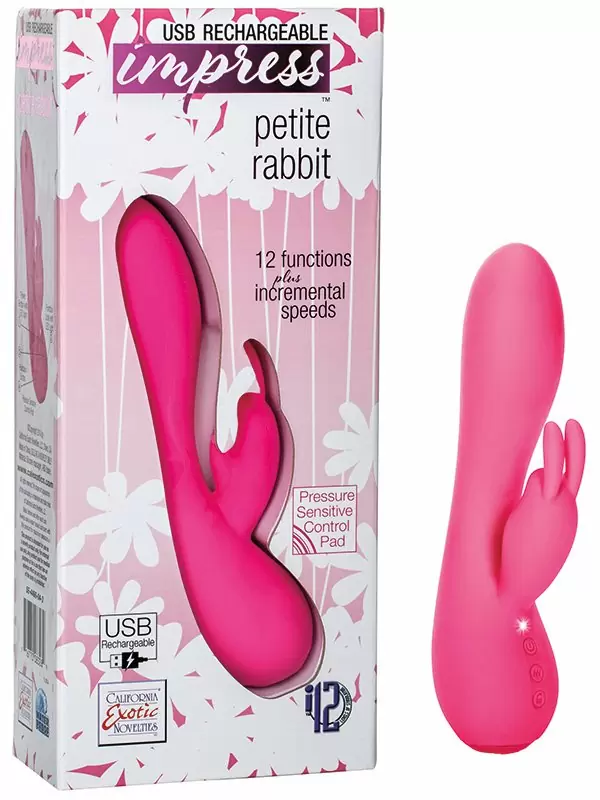 Вибромассажер Petite Rabbit со стимулятором клитора в форме кролика – розовый