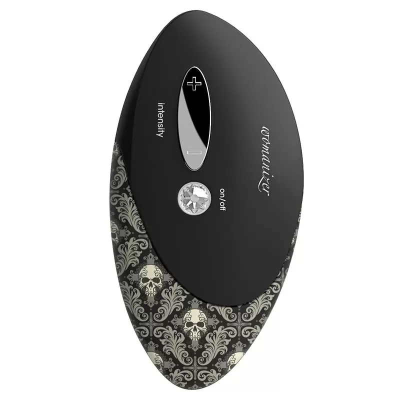 Бесконтактный клиторальный стимулятор Womanizer Pro – черный с белым (тату)
