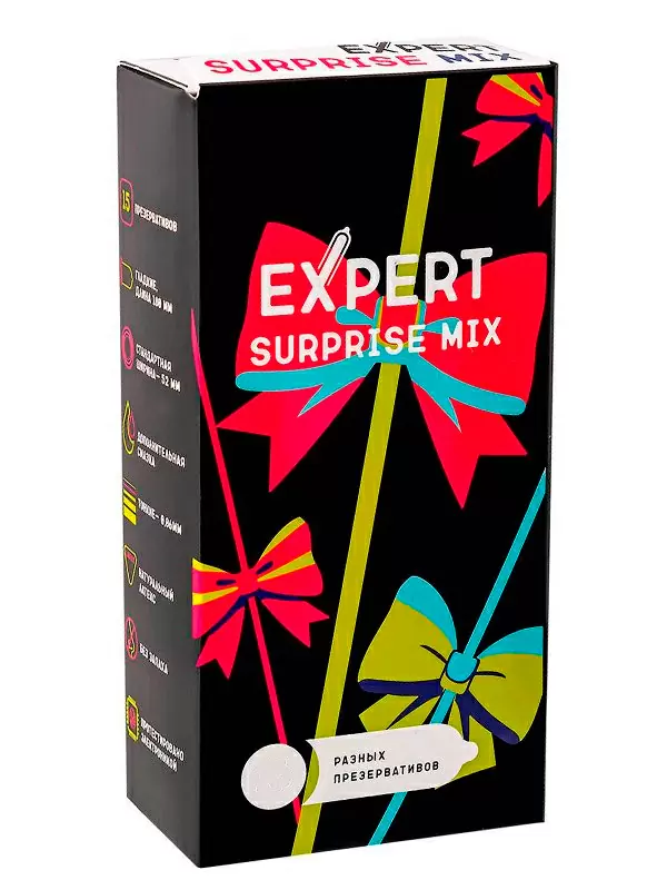 Презервативы EXPERT Surprise Mix, секретный микс, 12 шт