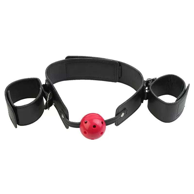 Кляп с ограничителями Breathable Ball Gag Restraint